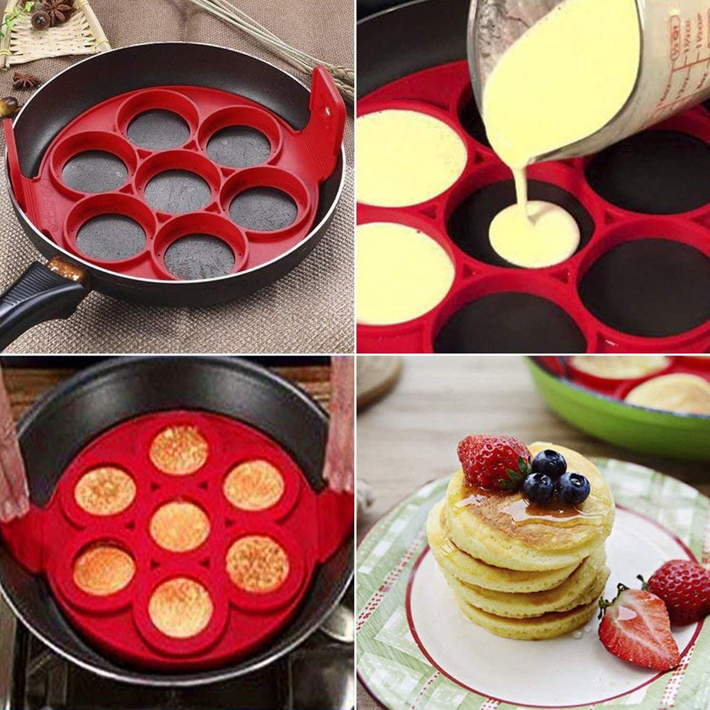 Silicone Non Stick Pancake Maker Molds - Dear Pantry